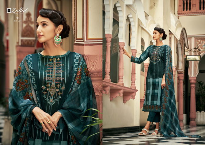 Adaa By Zulfat 001-010 Cotton Dress Material Catalog